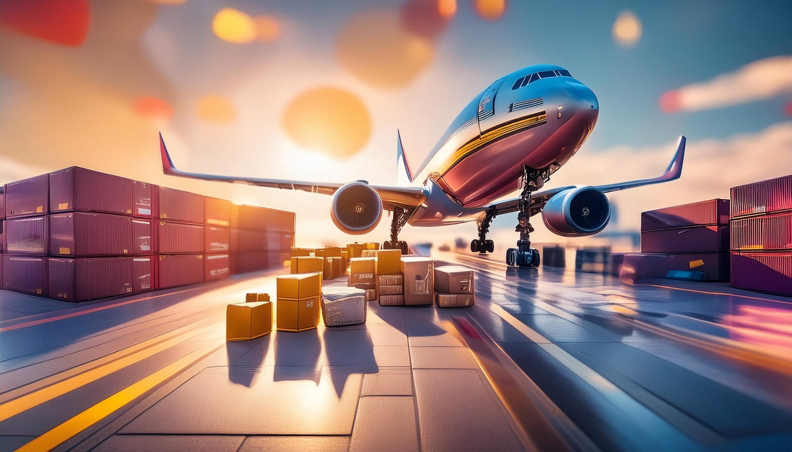 Firefly Área de exportación cargando avión con paquetes de importación 91285